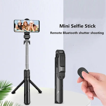 Wireless Selfie Stick Mini Tripod Extendable Monopod with fill light