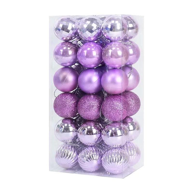 1 Box of Christmas Balls – Hanging Tree Ornaments for Home & Party Décor – 2024 New Year Gift