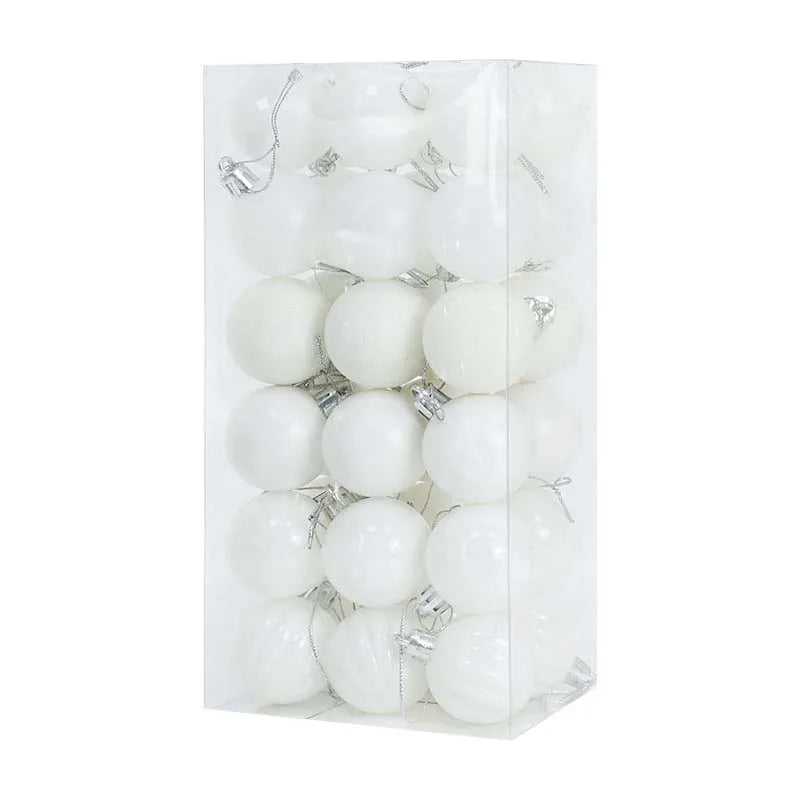 1 Box of Christmas Balls – Hanging Tree Ornaments for Home & Party Décor – 2024 New Year Gift