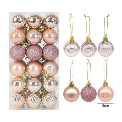 1 Box of Christmas Balls – Hanging Tree Ornaments for Home & Party Décor – 2024 New Year Gift