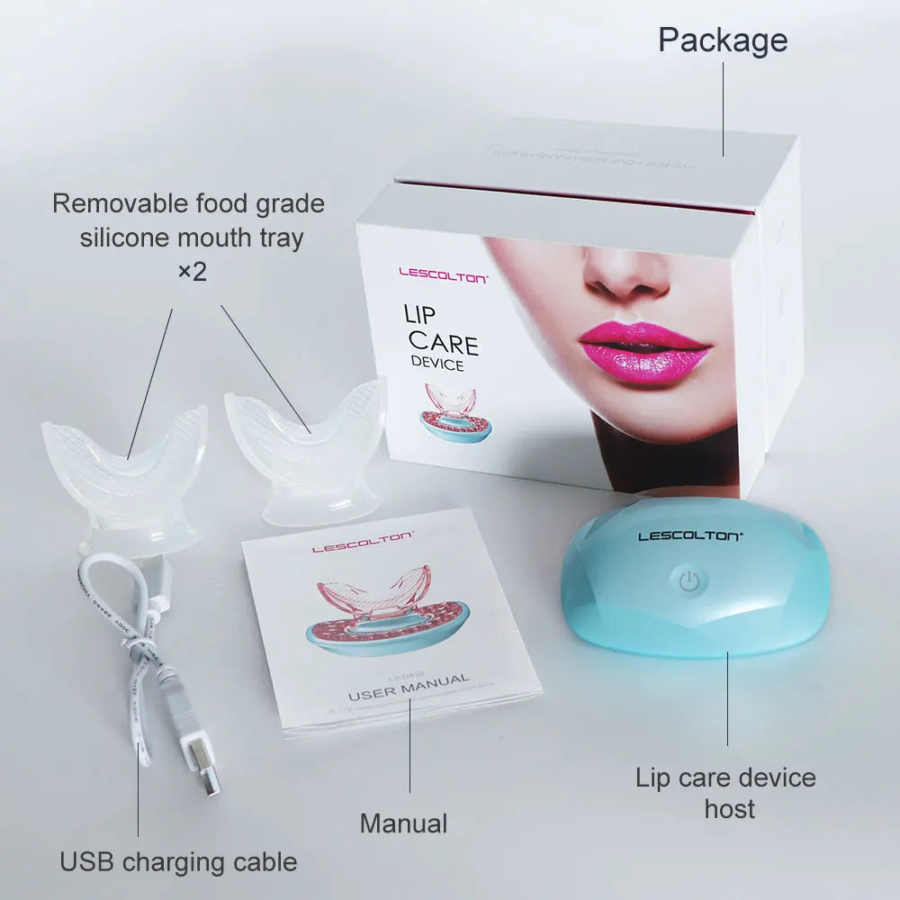 Electric Lip Plumper Device LED light therapy Automatic Lip Enhancer Natural Sexy Bigger Fuller Lips Enlarger Mouth beauty tools