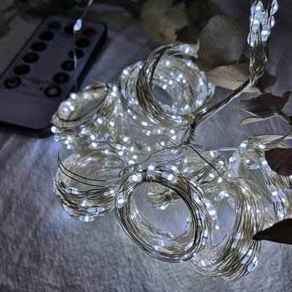 Christmas Curtain Lights Garland – Merry Christmas Indoor & Outdoor Festive Lighting Decoration