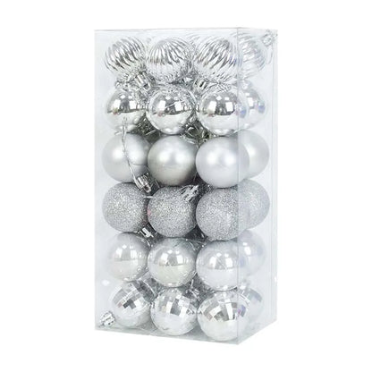 1 Box of Christmas Balls – Hanging Tree Ornaments for Home & Party Décor – 2024 New Year Gift