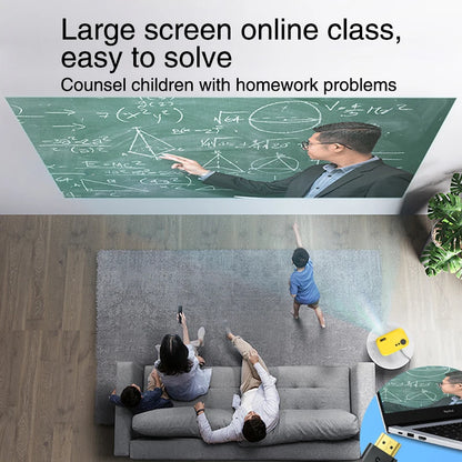 M24 Mini Projector – LED Portable Beamer with HDMI & USB, 480P Resolution, 1080P Support for Kids and Family Entertainment