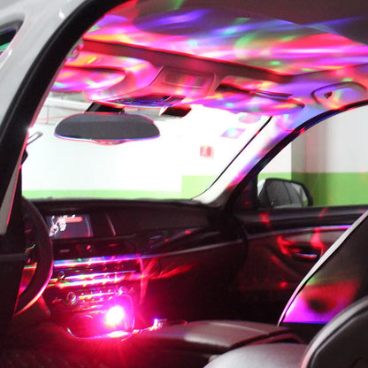 Laser Galaxy Projector – USB Star Light for Car Roof & Home, Romantic Starry Night LED Interior Lamp