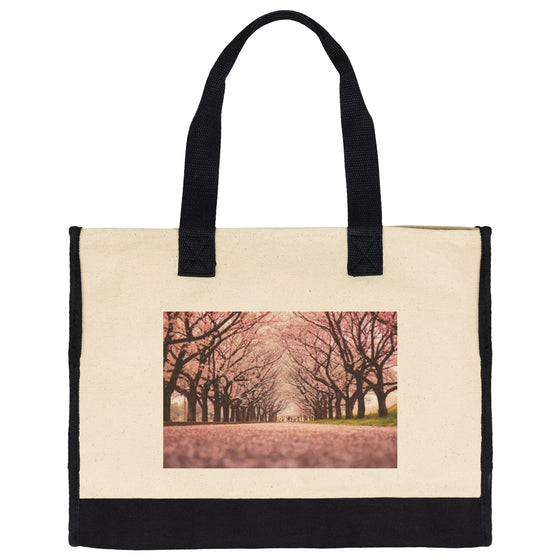 Light Pink Blossom Tree Solid Tote Bag