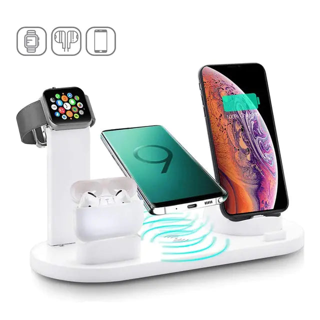 100W Wireless Charger Stand Pad - High-Speed Charging for Multiple Devices - UK Quality