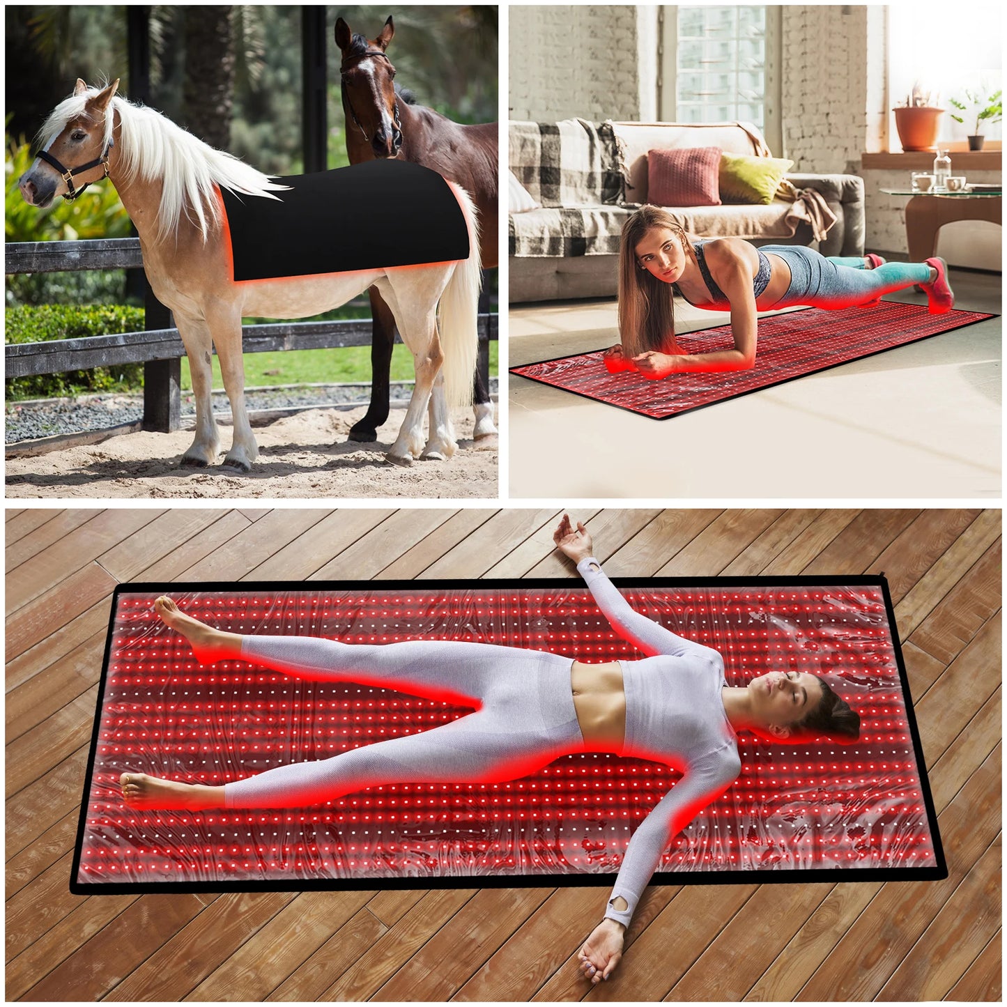 LED Red Light Mat Device Large Pads for Whole Full Body yoga Mat Home  Relaxation Device Mat