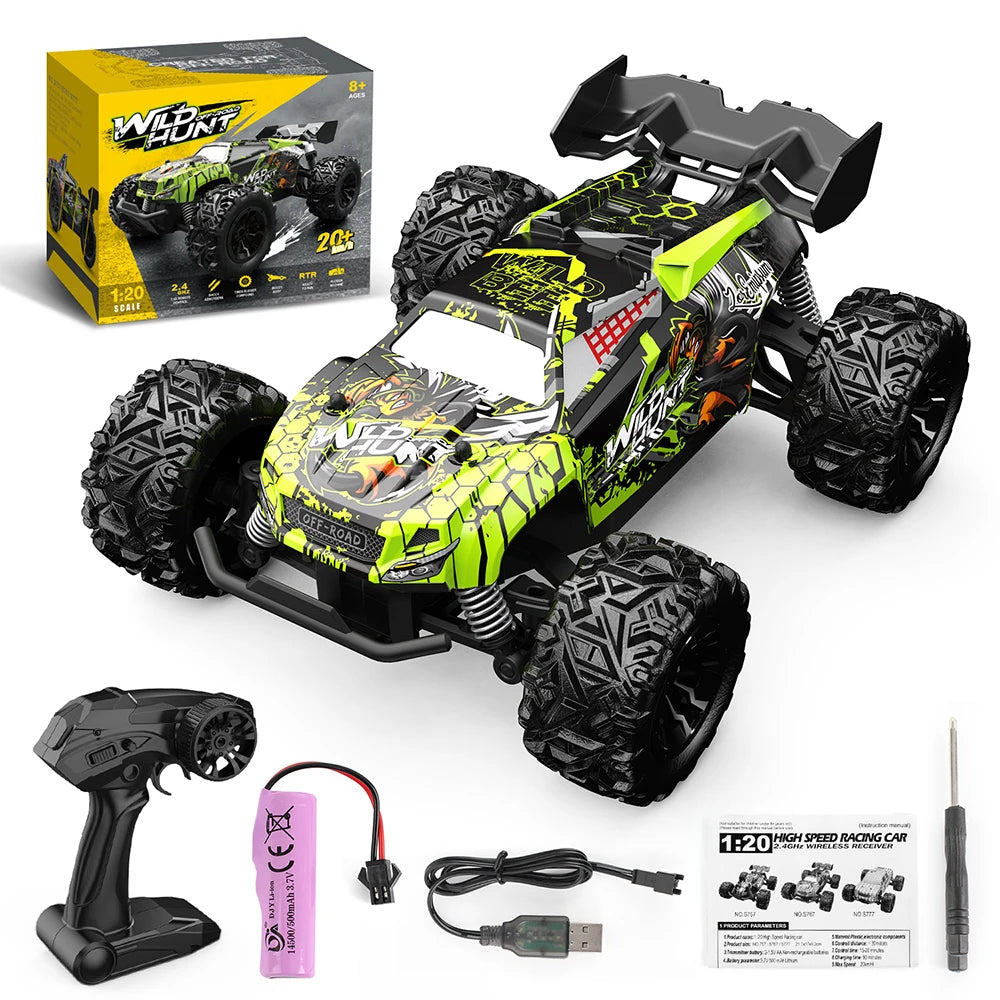 1:20 Off-Road RC Car – High-Speed 2.4G Remote Control Monster Truck for Kids