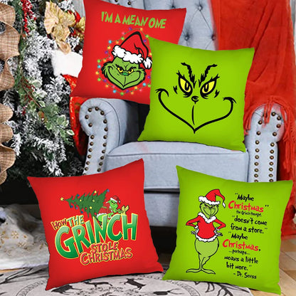 Festive Christmas Lumbar Pillowcase: Fun Holiday Cushion Cover for Sofa and Home Décor