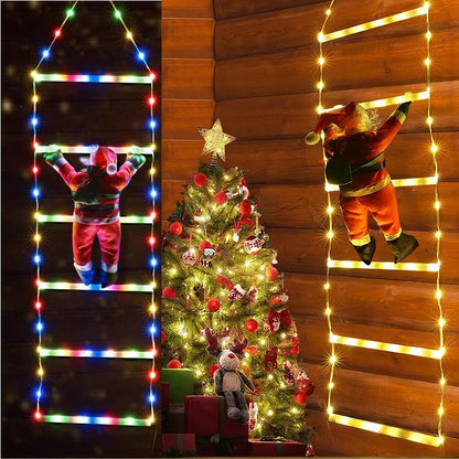 LED Ladder Light for Santa Claus – Christmas String Lamp for Indoor/Outdoor, Window & Garden Décor, Xmas Tree Hanging Strip Light 1