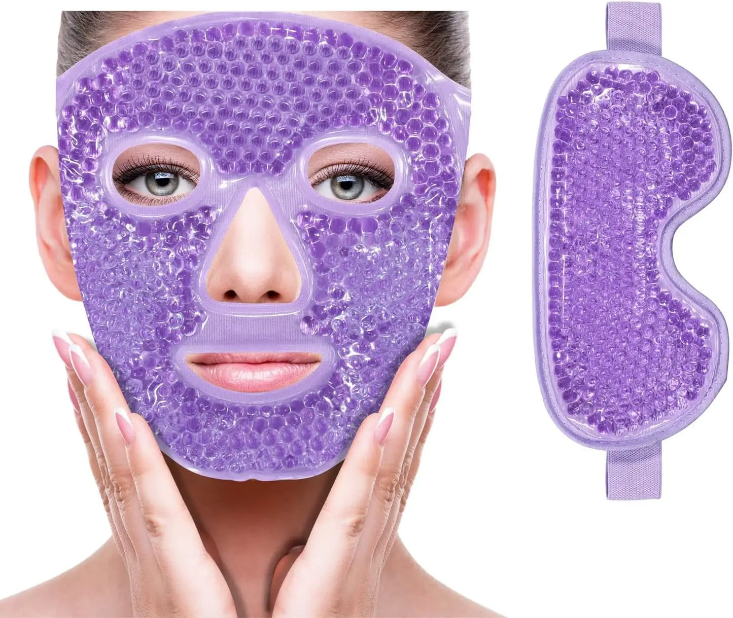 GlowUK™ Cold Face Eye Mask – Refreshing Spa Treatment for Tired Skin