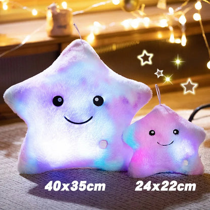 LED Glowing Star Plush Toy: Soft Stuffed Pillow Doll with Lights for Kids’ Gifts & Home Décor