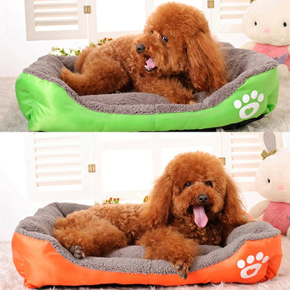 Pet Large Dog Bed Warm House Candy-colored Square Nest Pet Kennel For Small Medium Large Dogs Cat Puppy Plus Size Dog Baskets