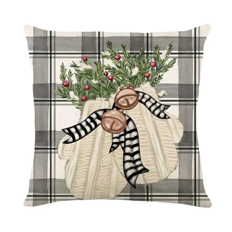 Merry Christmas Cushion Cover Set – Festive Pillowcases for Home Décor, Holiday Ornament for 2025