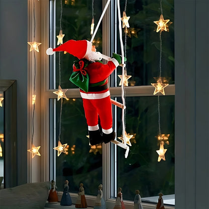 Christmas Santa Claus Ladder Decoration – Festive Hanging Ornament for Home & Tree Decor