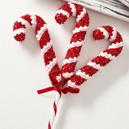 Large Christmas Candy Cane Ornaments – Red & White Lollipop Decorations for Tree, Home & Party Decor