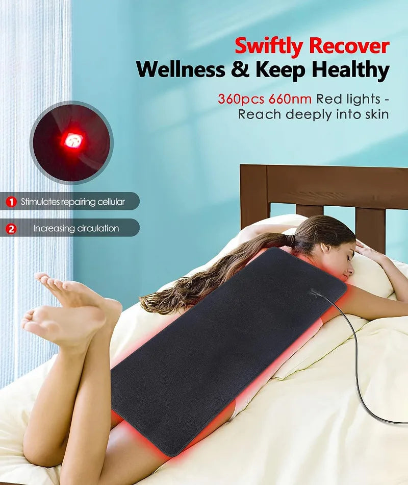 Red Light Heating Pad for Body Infrared Light Device Cushion Mat