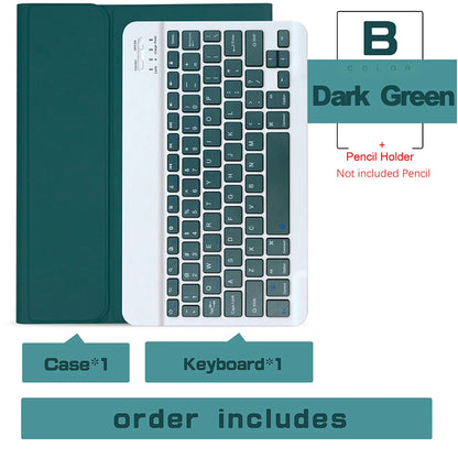 Wireless Keyboard & Mouse Set for iPad: Bluetooth Keyboard Case for iPad Pro 13/11 (M4/M2 2024), Air 5/4/2, 10.2, 9th/8th/7th Gen