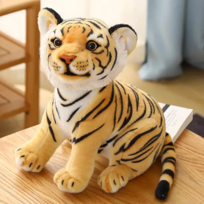 23cm Plush Baby Tiger Toy: Soft Stuffed Wild Animal Pillow Doll – Perfect Kids’ Birthday Gift