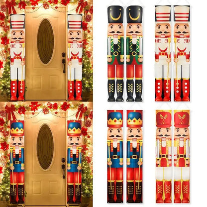 Nutcracker Soldier Banner – Christmas Hanging Decoration for Home, Door Décor & Holiday Gifts for 2024