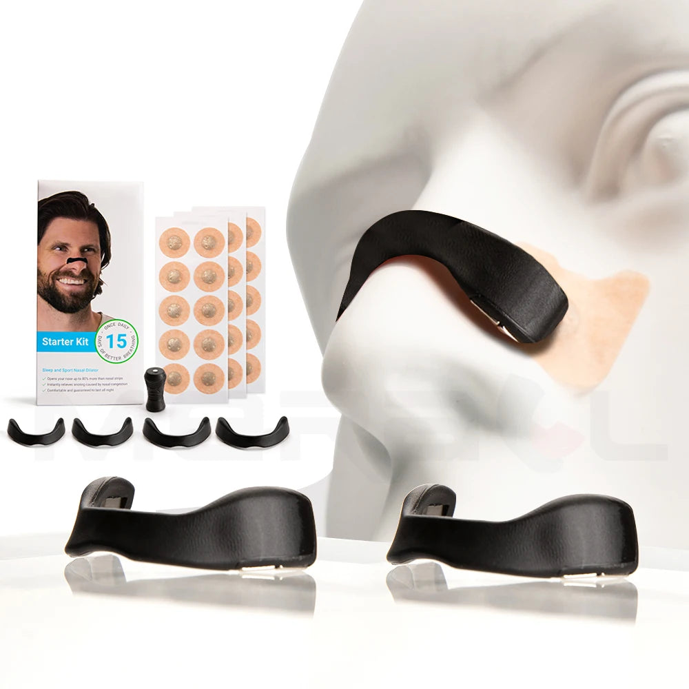 Magnetic Nasal Strips for Improved Breathing & Snore Reduction – Comfortable Nasal Dilators for Enhanced Sleep Quality