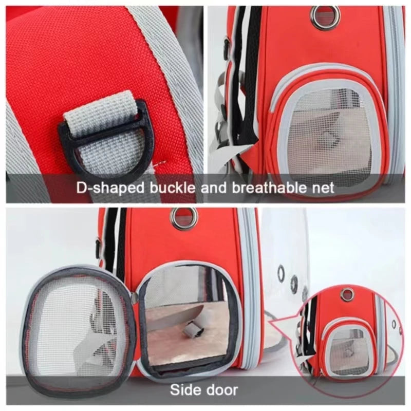 Cat Backpack Large Capacity Panoramic Transparent Breathable Backpack Go Out Portable Pet Supplies Cat Backpack