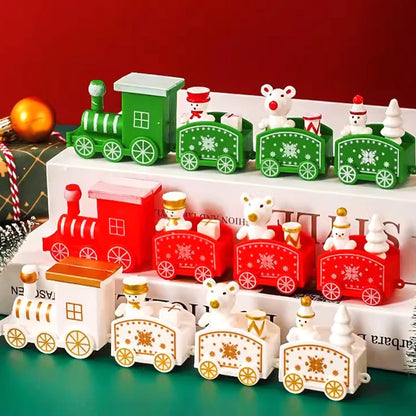 Cute Christmas Train Cake Decorations – Mini Xmas Train Ornaments & Cake Toppers for Holiday Parties, Kids’ Navidad Toys