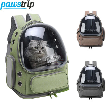 Transparent Pet Carrier Backpack – Breathable Travel Bag for Cats & Small Dogs, Outdoor Portable Pet Supplies