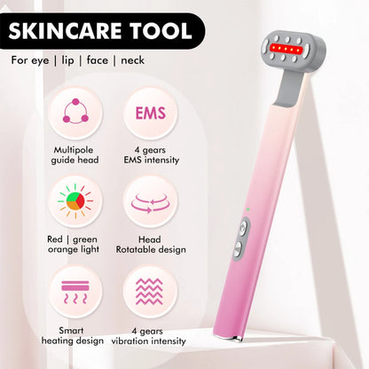 GlowUK™ 4-in-1 Electric Fairy Stick – Versatile Skincare Tool for Radiant Skin