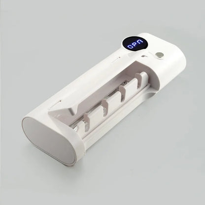 Portable UV Toothbrush Sterilizer Holder: Rechargeable Multifunctional Electric Toothbrush Disinfection & Drying