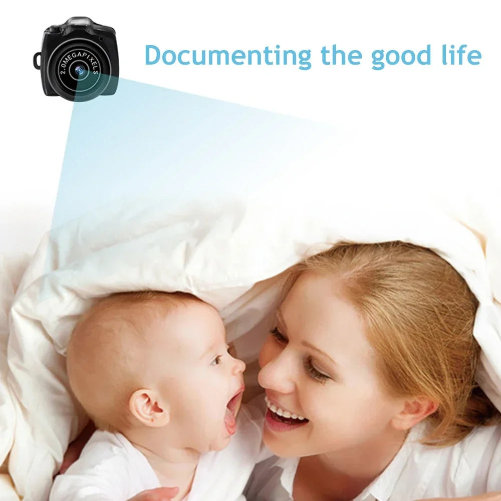 Ultra Mini Camera – Portable HD Video &amp; Audio Recorder, Webcam, Sports DV Camcorder, Small Body Security Protection Camera