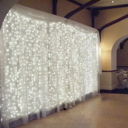 3/4/6M LED Curtain Lights Fairy Garland – 8-Mode USB Light String for Christmas, Weddings, Parties &  Home Décor