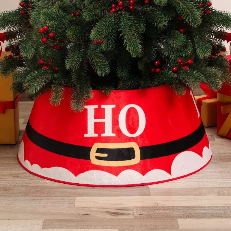 Sequin Christmas Tree Skirt – 3D Printed Tree Bottom Decoration for Family Holiday Parties & New Year Celebrations