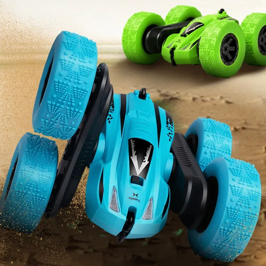 4WD 2.4G Remote Control Stunt Car – Double-Side RC Vehicle, 360° Reversal Tumbling Model, Kids' Toy for Boys