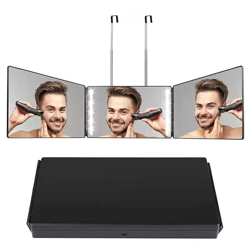 GlowUK™ Trifold Adjustable Makeup Mirror