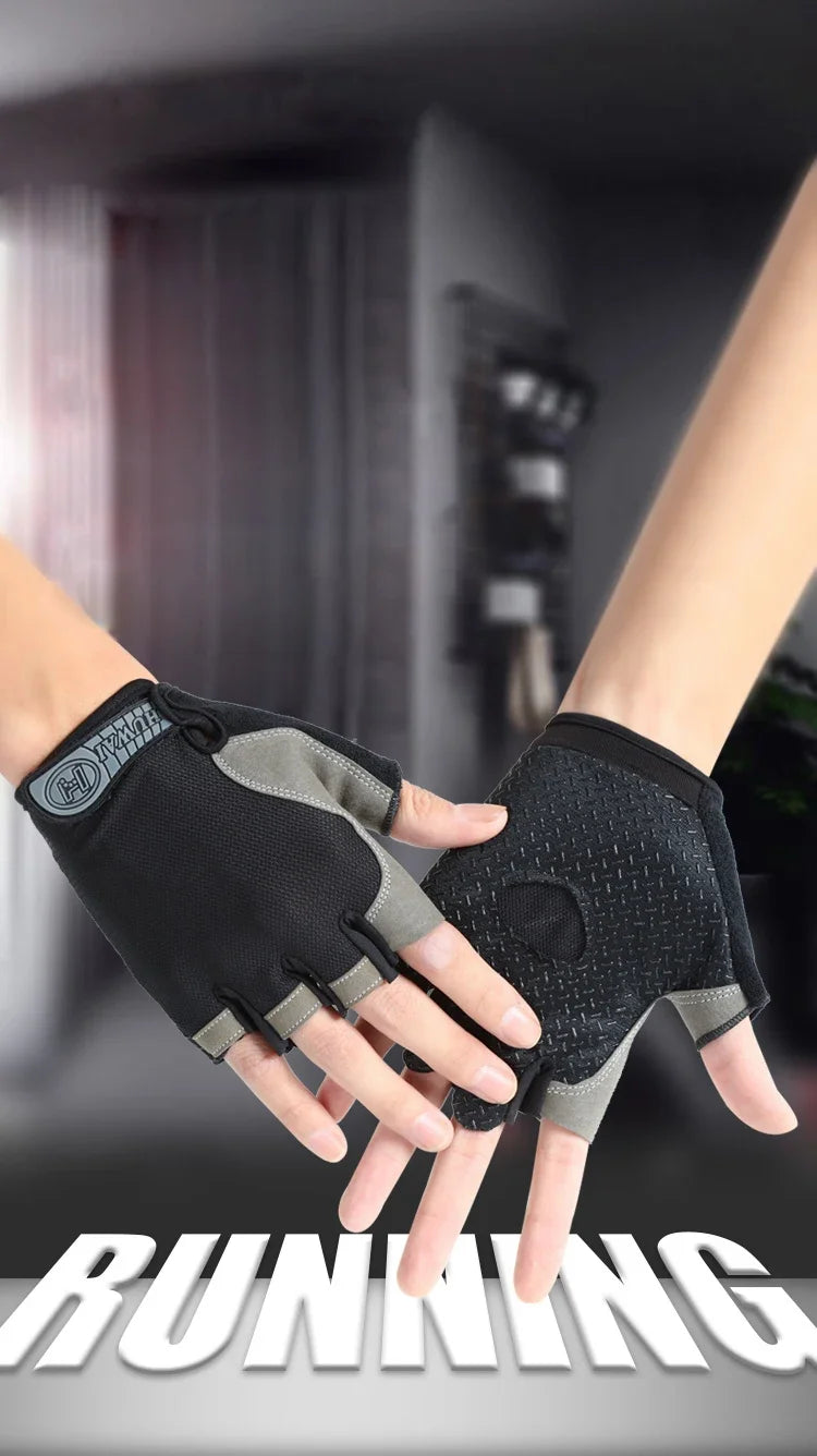 Elevate Your Workout with Versatile Fingerless Gloves! Professional Gym Fitness Breathable Anti-Slip!