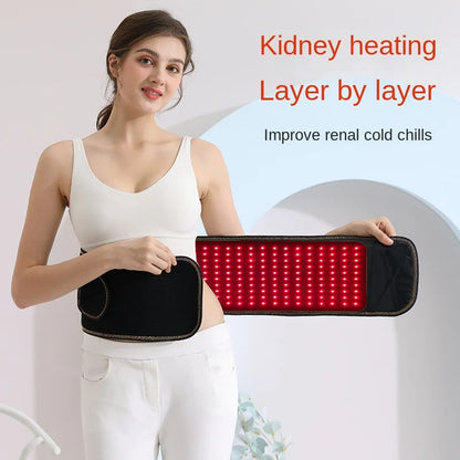 GlowUK™ Red Light Therapy Belt: Infrared Wrap with Timer for Back, Shoulder, and Waist Relief