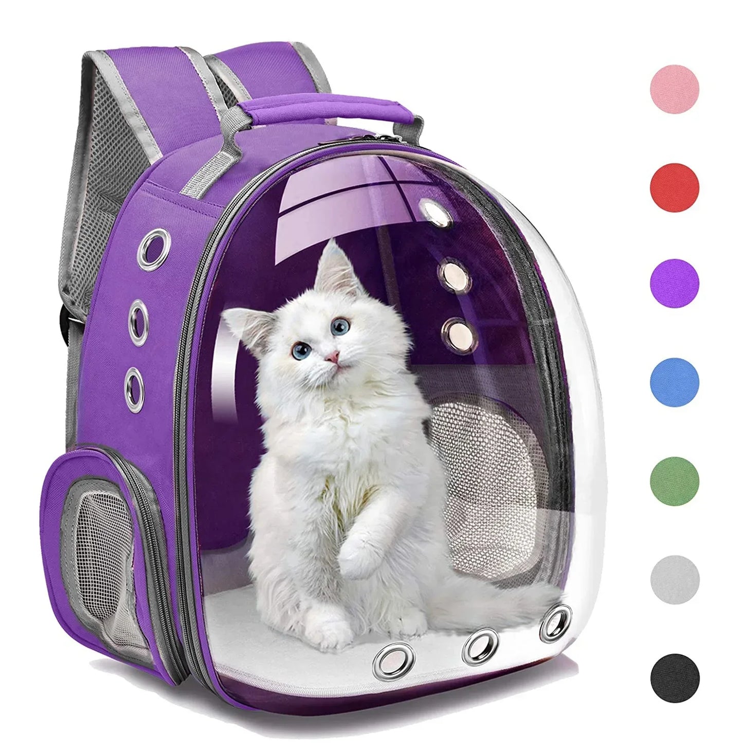 Transparent Bubble Backpack for Cats - Stylish Pet Carrier with Comfortable Space for Your Furry Friend