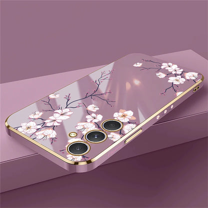 Painting Pattern Case for Samsung Galaxy A34 to A72 – Soft Silicone Flower Phone Cover