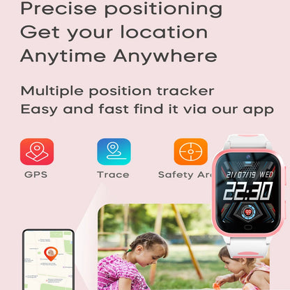 4G Kids Smart Watch ROM 8GB Video Call Phone Watch Call Back Monitor Alarm Clock Phone Android Watch Children Smartwatch.