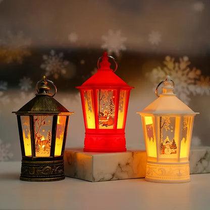 LED Santa & Elk Lantern Wind Light: Festive Christmas Decoration for Home, Navidad 2025 New Year Gifts & Holiday Supplies