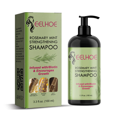 Straighten Hair Shampoo with Rosemary: Anti-Frizz, Anti-Dandruff, Root Strengthening & Smoothing Scalp Treatment