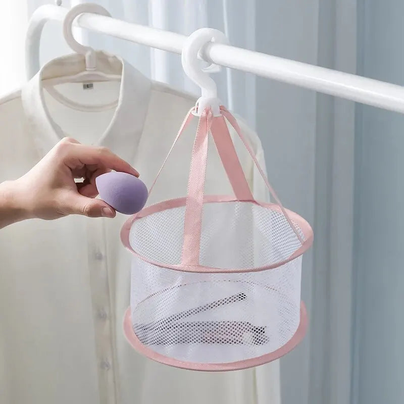 GlowUK™ Makeup Brush & Powder Puff Drying Mesh Bag – Convenient & Efficient Air Drying