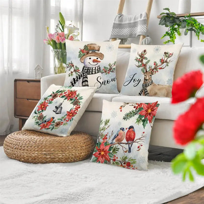 Merry Christmas Cushion Cover Set – Festive Pillowcases for Home Décor, Holiday Ornament for 2025