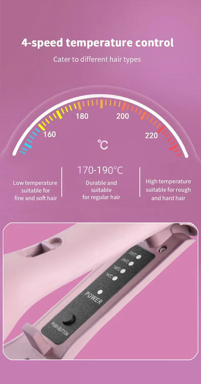 2024 Portable Mini Curling Wand: Negative Ion Wave Hair Styler, Fast-Heating Egg Roll Curling Machine for Travel & Home Use