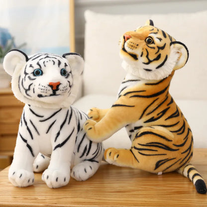 23cm Plush Baby Tiger Toy: Soft Stuffed Wild Animal Pillow Doll – Perfect Kids’ Birthday Gift