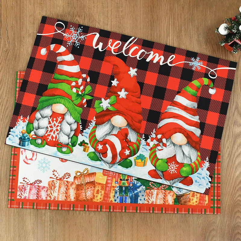 Merry Christmas Doormat: Santa Claus Anti-Slip Outdoor Rug for Holiday Décor