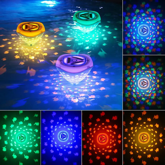 Waterproof Floating Pool Lights: Colourful Battery-Operated LED Projector for Spa, Bathtub, Hot Tub & Kids' Gifts