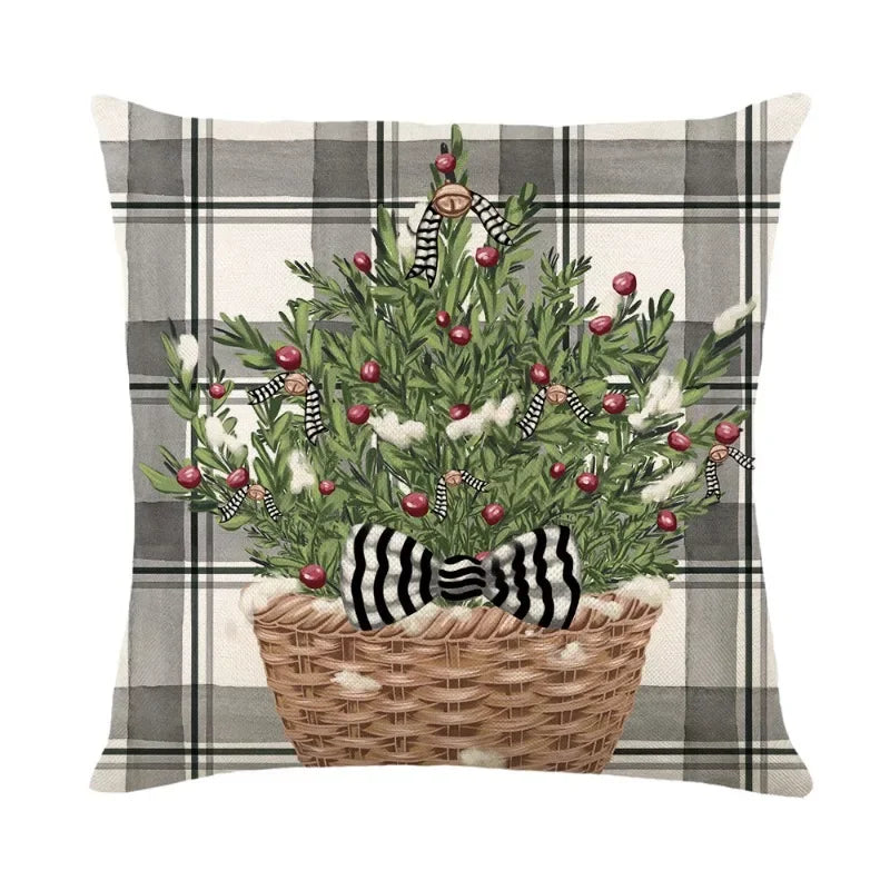 Merry Christmas Cushion Cover Set – Festive Pillowcases for Home Décor, Holiday Ornament for 2025